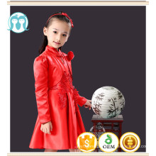 crianças roupas meninas vestido botão chinês estilo vestido de ano novo vestido de aniversário